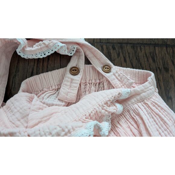 Shrimp & Grits Pink Cotton Pinafore Dress - Picture 8 of 8